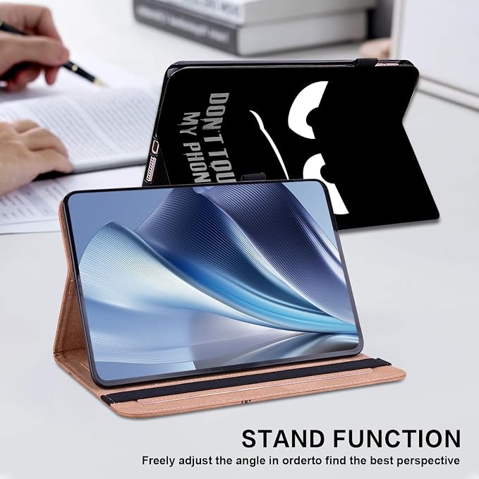 Case for Samsung Galaxy Tab A 10.1 2019 Model SM-T510/T515/T517 Stylus Holder Flip Wallet Leather Shockproof Cover for Galaxy Tab A SM-T510 Case Bicolor Marble