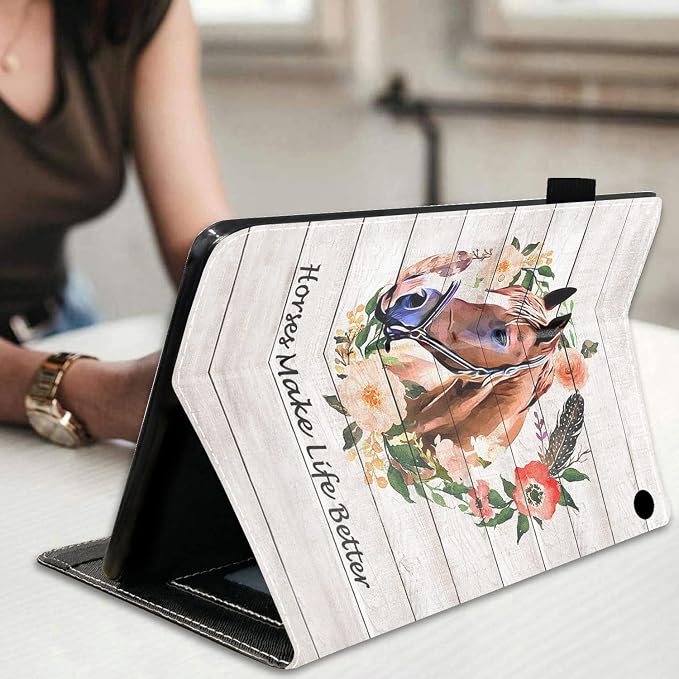 Case for All-New Fire HD 10/Fire HD 10 Plus Tablet 10.1 (11th Gen 2021 Released) - Premium PU Leather Stand Cover with Auto Wake/Sleep - Bible Verse Proverbs 31:25