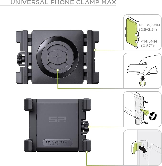 SP CONNECT Bike Bundle II Clamp | Universal Phone Case | SPC +