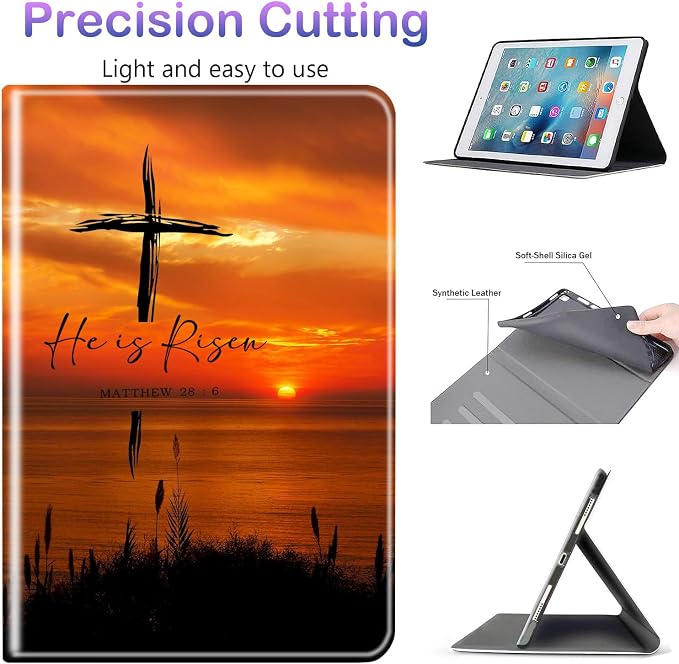 Case for iPad 10.2-inch (2021/2020/2019)/ iPad Air 10.5 2019 / iPad Pro 10.5 Multi-Angle Bracket with Automatic Sleep/Wake Protection Case - Babe We Got This