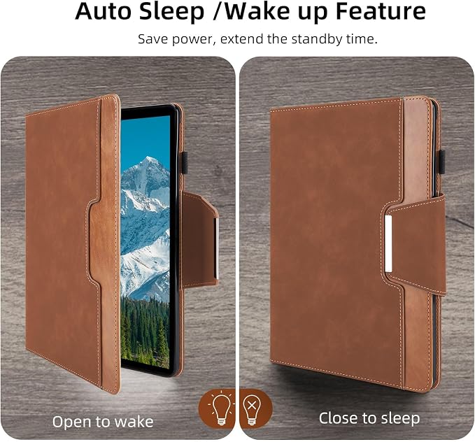 Case for Samsung Galaxy Tab A7 10.4 inch 2022 (SM-T500/T505/T507) - Multi-Angle Viewing Stand Cover with Pocket PU Leather Folio Case with Magnetic Clasp Auto Wake/Sleep Smart Tablet Cover Black