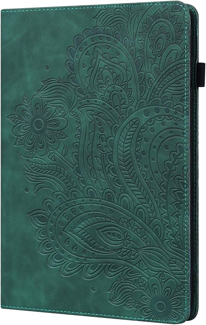 Fire HD 8 Case Slim Folding Stand Auto Wake/Sleep Wallet Case with Cards/Cash Holder for Amazon Fire HD 8(8th/7th/6th Gen 2018/2017/2016 Release)-Black