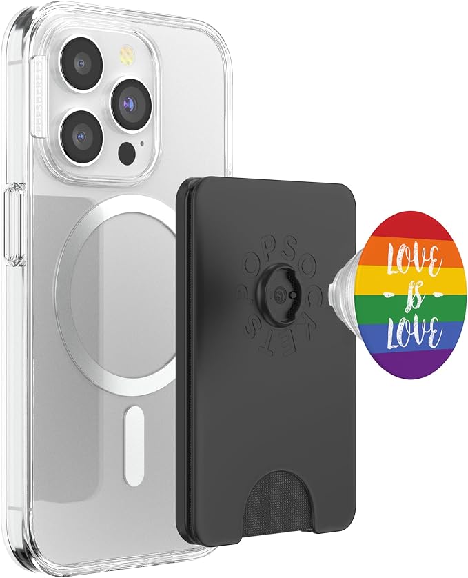 LGBT Pride Rainbow Flag Love is Love PopSockets Adhesive PopGrip