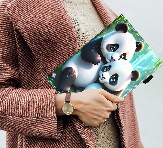 Case for Amazon Fire HD 8/HD 8 Plus Tablet (8 12th/10th Generation 2024/2022/2020 Release) Slim PU Leather Stand Folio Cover with Auto Wake Sleep African Woman Wolf