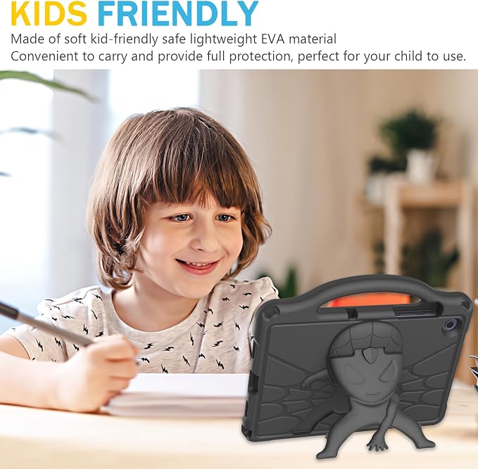 Kids Case for Samsung Galaxy Tab A11 Plus 2026 /A9 Plus 2023 11 inch Tablet | Sanyetral Galaxy Tab A11+/A9+ Case with Screen Protector Shockproof Handle Stand Protective Cover with Shoulder Strap -Bl