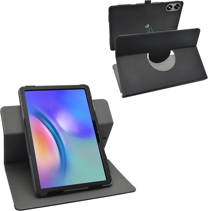 LiuShan Compatible with SHARECLOUD P10C caseSHARECLOUD P10_T caseFrameflow P10_A case360 Degree Rotation Stand PU for SHARECLOUD P10C/SHARECLOUD P10_T/Frameflow P10_A/OYEFIT T10 10.1 TabletBlack