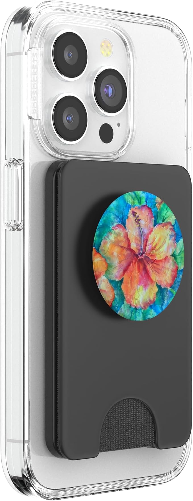 Cute Floral Hibiscus Watercolor Flower Hawaii Jungle Exotic PopSockets Adhesive PopGrip