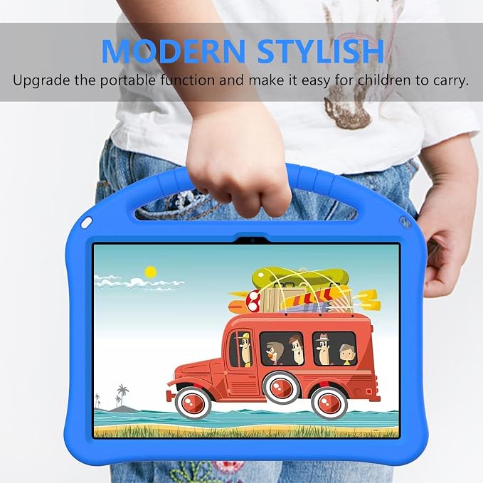 YRH for Moto Pad 2026 Case 11'' Kids EVA Shockproof Tablet Cover with Stand Handle Black