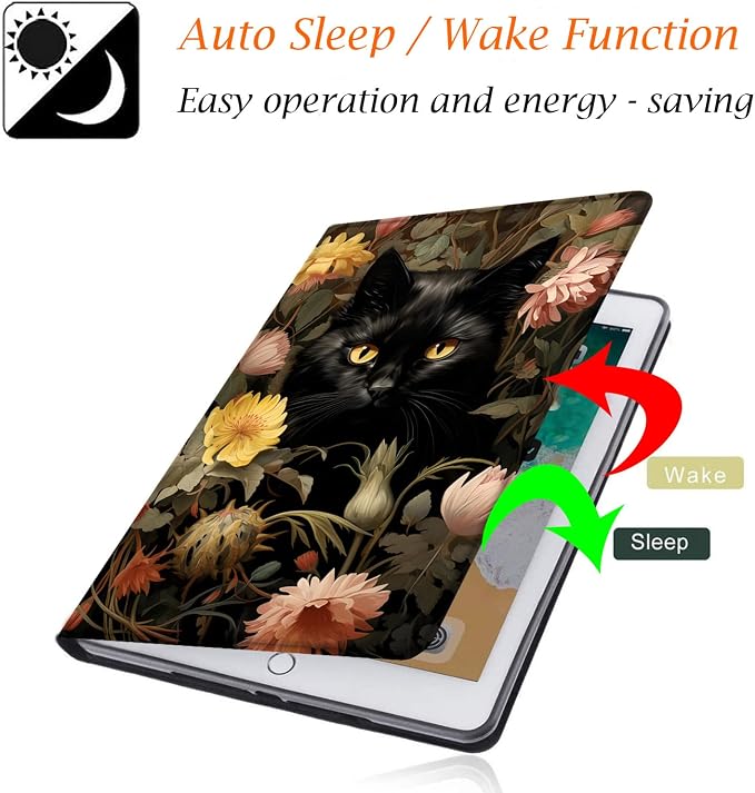 Case for Samsung Galaxy Tab A9 Plus 11 2023 Multi-Viewing Angles with Automatic Sleep/Wake Function for Samsung Galaxy A9+Tablet (SM-X210/X216/X218) American Flag Wolf