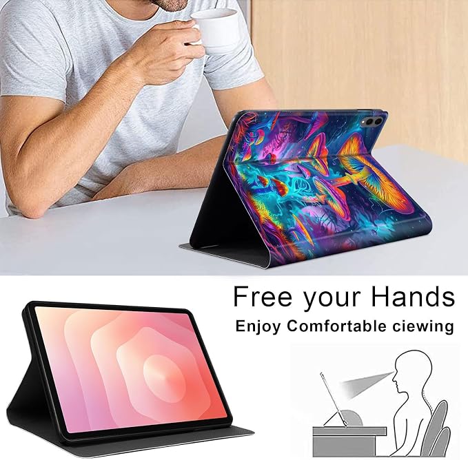 Case for Samsung Galaxy Tab A11 Plus 2026 &amp Galaxy Tab A9+ 11 Slim Smart Stand Cover with Auto Wake/Sleep Shockproof Protective Shell for Work &amp School Astronaut