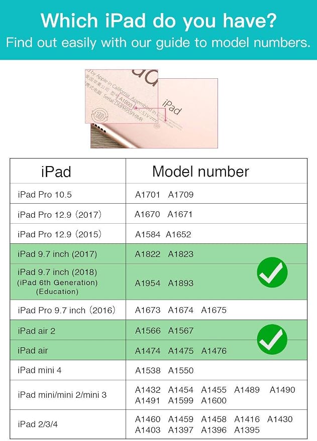ZtotopCases for iPad 6th/5th Generation 9.7 Inch 2018/2017 iPad Air 2 &amp 1 Case Premium PU Leather Business Folding Cover with Auto Wake/Sleep Multiple Viewing Angles for iPad Air 2nd/1st Gen Bl