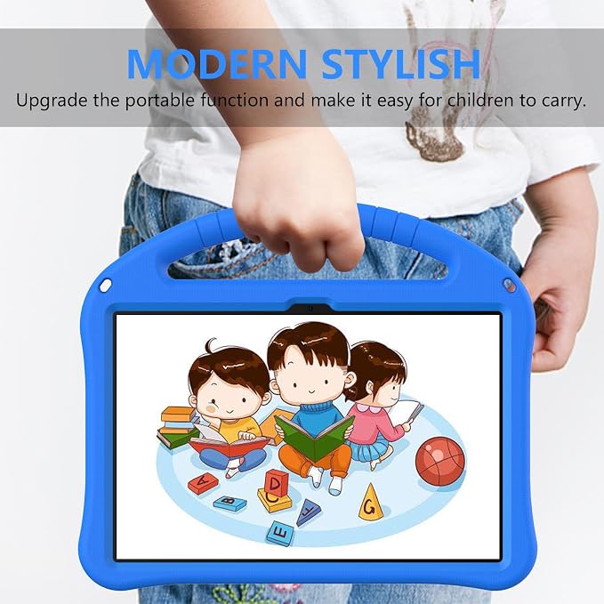 for Revvl Tab 2 Case 2025 Kids EVA Cover with Strap Handle Stand for Tmobile Revvl Tab 2 Case 10.1'' Black
