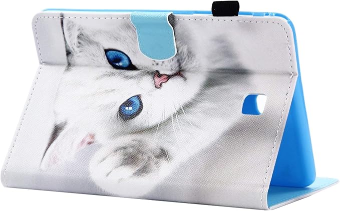 Case for Samsung Galaxy Tab A 8.0 inch Tablet Case 2015 (Model SM-T350/T355/P350/P355) with Pencil Holder [Auto Sleep/Wake] Stand Folio PU Leather Shockproof Cover Magnetic Smart WalletNight