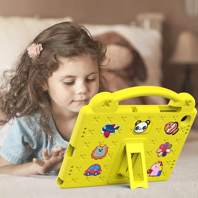 Kids Case for Lenovo Tab 10.1 inch (TB311XU / TB311FU) Kids EVA Protective Shockproof Cover with Stand Handle Shoulder Strap Handle Stand for Lenovo Tab 10.1 2025 Green