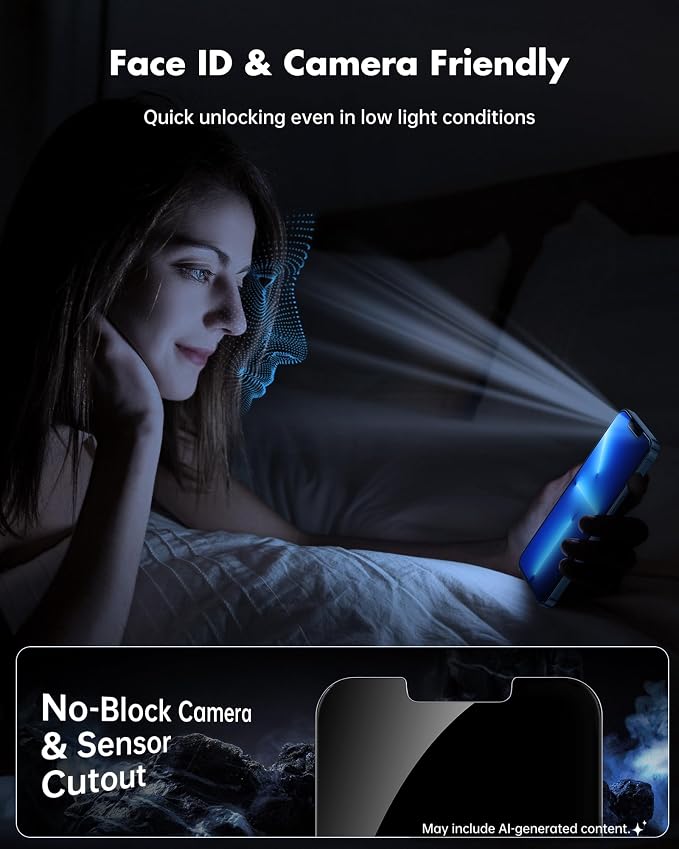 UNBREAKcable 2 Pack Privacy Screen Protector for iPhone 11 Pro Max/Xs Max Shatterproof Tempered Glass [True 28°Anti Spy] [9H Hardness] [Easy Installation] Protector for Apple 6.5