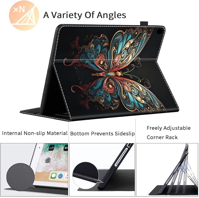 Case for All-New Amazon Kindle Fire HD 8 &amp 8 Plus Tablet (12th Generation/10th Generation 2022/2020 Release) 8 Durable Shockproof Protective Cover，Pug Weightlifting
