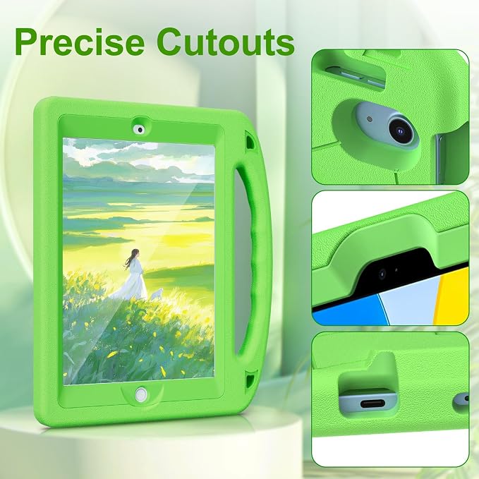 Kids Case for iPad 9th/8th/7th Gen. (10.2-inch 2021/2020/2019) | Shockproof Cover with Built-in Screen Protector and Stand Black