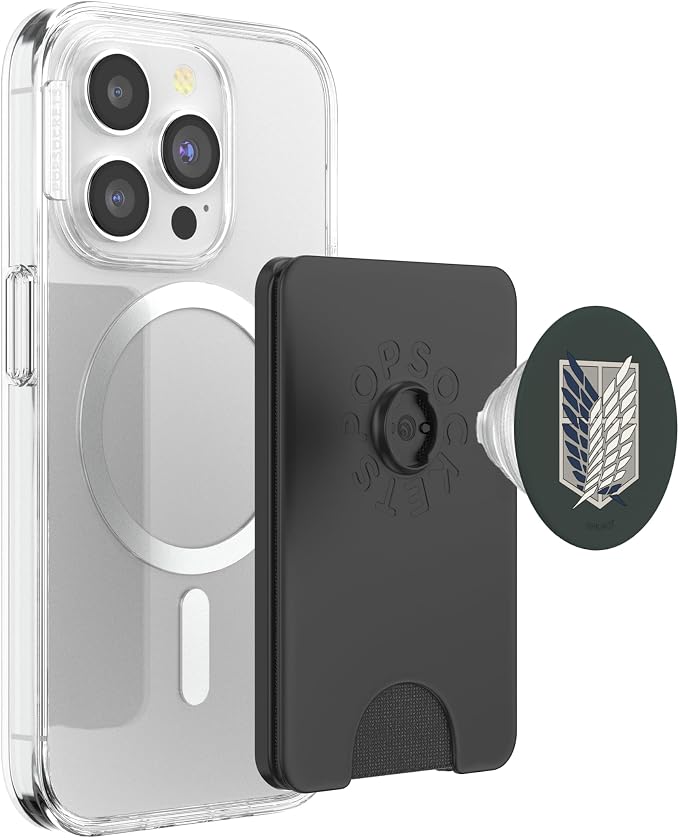 Attack on Titan Survey Corps Emblem Military Green Anime PopSockets PopWallet for MagSafe