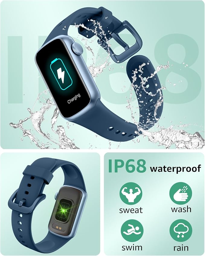 IMFRCHCS Fitness Tracker,Smart Watch with 1.47" Touch Display,137+Sport Modes Fitness Watch with Heart Rate Sleep Monitor, Step Counter,IP68 Waterproof Activity Trackers for Women Men