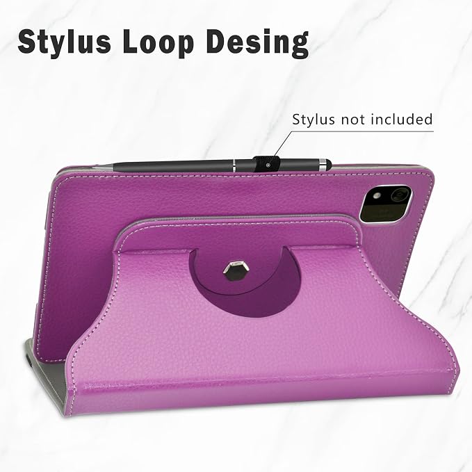 LiuShan Compatible with Acer Iconia Tab A8 Case，360 Degree Rotation Stand PU Cover for Acer Iconia Tab A8 8.7 Tablet（Not Fit Other TabletBlack