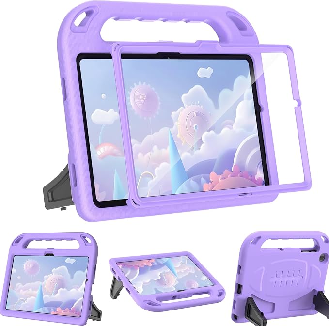 BMOUO Kids Case for Samsung Galaxy Tab A11+ Plus 11” 2026/A9+ Plus 2023 11 inch Tablet with Screen Protector Shockproof Lightweight Stand Handle Galaxy Tab A11 Plus/A9 Plus Case for Kids Black