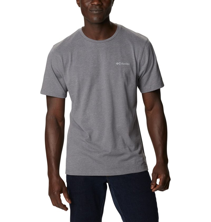 Columbia Mens Thistletown Hills Short Sleeve T-Shirt, City Grey Heather, XX-Large