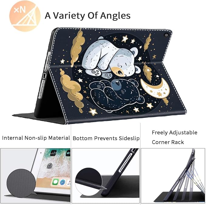 Case for iPad 10th Generation (2022 Release) 10.9 Inch Durable Shockproof Protective Cover for New iPad 10th gen 10.9 2022 Elephant Sunflower