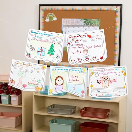 Really Good Stuff Ready-to-Decorate People We Admire Pennant Posters - Set of 24