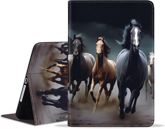 Case for iPad (A16) 11th Generation 11 Inch 2025 iPad 10th Generation 10.9 Inch 2022 Adjustable Stand Auto Wake/Sleep Smart Leather Case African American Black Girl