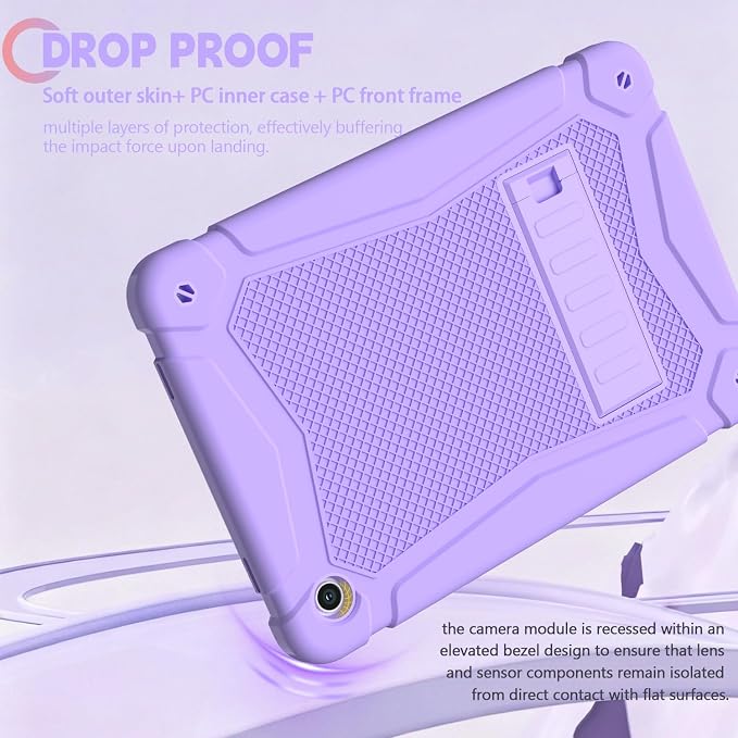 Shockproof Case for Samsung Galaxy Tab A11 Plus 11 inch 2026 with Built-in Kickstand 3 Layers Heavy Duty Protection Cover for Tab A9+ 10.9 2023 Blush Pink