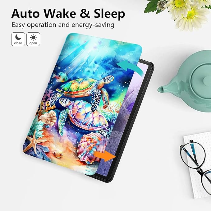 for 10.1 Amazon Fire HD 10 Tablet (13th Generation 2023 Release)PU Leather Multi-Angle Anti Slide Stand Cases with Auto Wake/SleepAnimals Dog Paws Galaxy