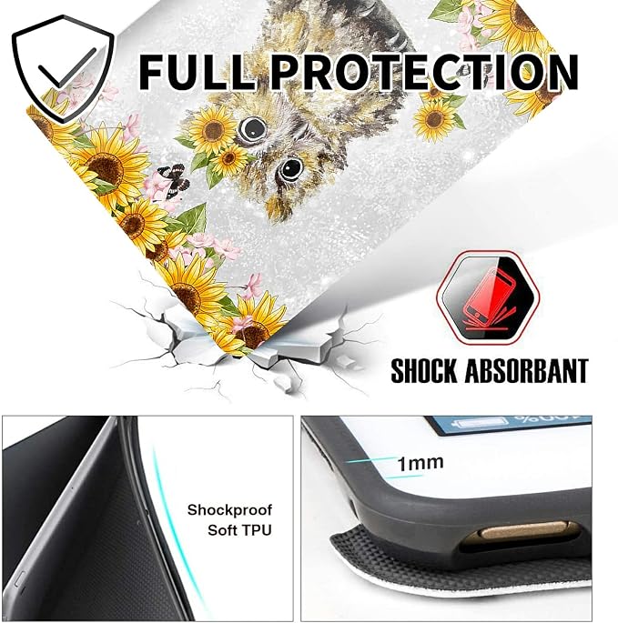 for 10.1 Amazon Fire HD 10 Tablet (13th Generation 2023 Release)PU Leather Multi-Angle Anti Slide Stand Cases with Auto Wake/SleepAnimals Dog Paws Galaxy