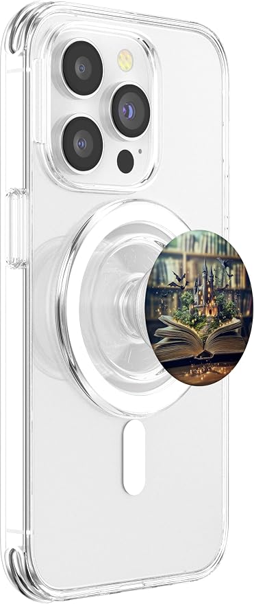 Fantasy Book Lover Library Bookworm Literature Mystery PopSockets PopWallet for MagSafe