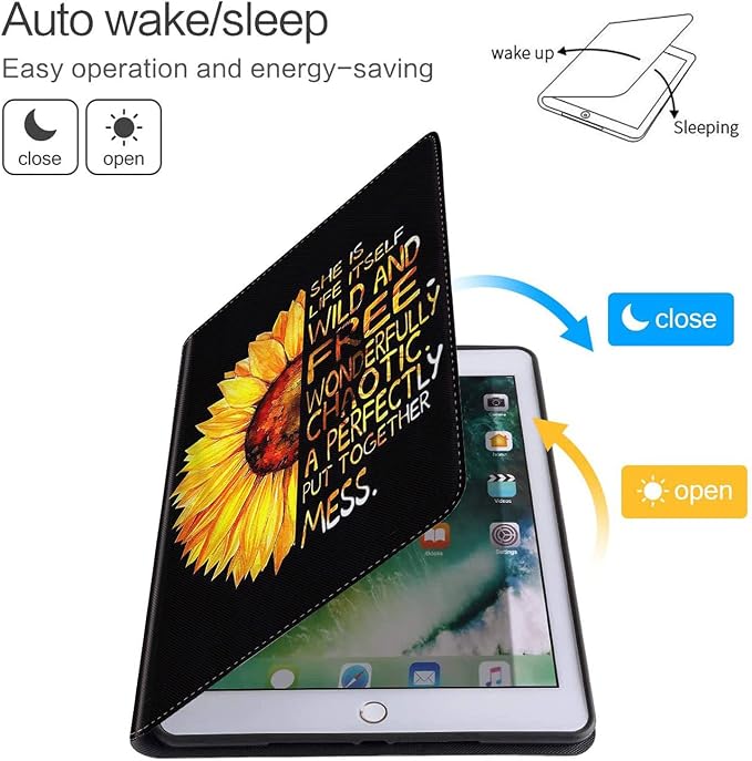 for iPad mini Case iPad mini 1 2 3 4 5 Case and Coasters Set PU Leather Folio Case Smart Cover with Stand &amp Auto Wake Sleep for iPad mini 5/4/3/2/1 - Flame Soccer