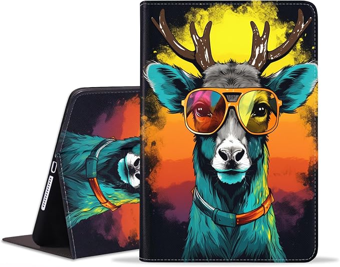 Case for iPad (A16) 11th Generation 11 Inch 2025 iPad 10th Generation 10.9 Inch 2022 Protective Leather Case Adjustable Stand Auto Wake/Sleep Smart Case - African American Girl