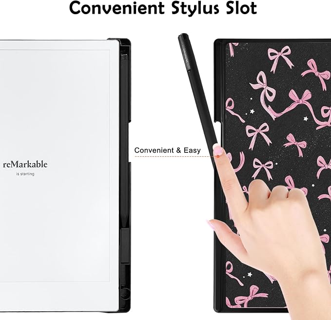 Case for Remarkable 2 Paper Tablet 10.3 2020 ReleasedLightweight and Hard Back Shell Protective Book Folio Cover with Built-in Pen HolderComes with Remarkable 2 Pen Tips.