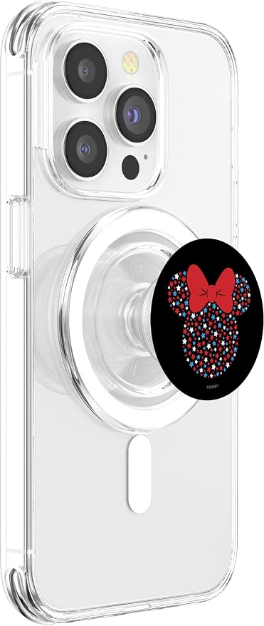 Disney Minnie Mouse Red White Blue Stars 4th of July PopSockets Standard PopGrip