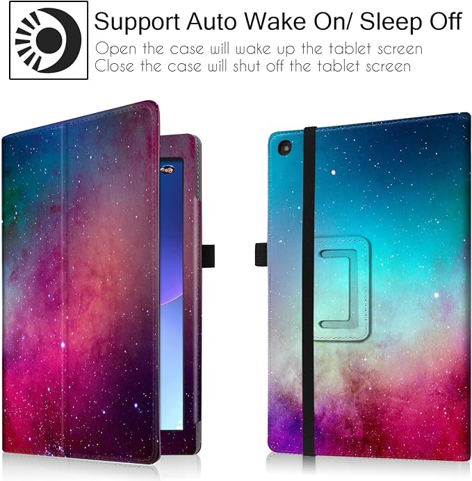 Folio Case for 10.1 Inch Previous Fire HD 10 Tablet | Famavala Stand Cover for [7th/9th Generation 2017/2019 Released] (BlueSky)