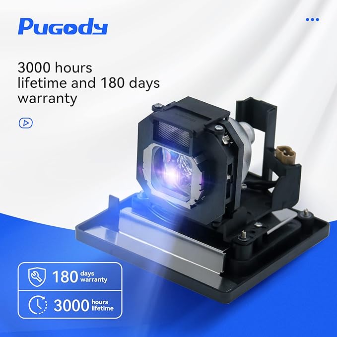 Pugody ET-LAE1000 Premium Quality Replacement Projector Lamp Bulb with Housing for Panasonic PT-AE1000 PT-AE2000 PT-AE3000 TH-AE1000 TH-AE2000 TH-AE3000 PT-AE1000U PT-AE2000U PT-AE3000U