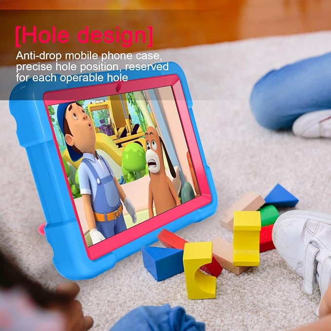 AKABEILA Compatible with Amazon Fire HD 8 2020/2022 Tablet Case，Rugged Kids Case with Stand Lightweight Shockproof Kids Friendly Tablet Cover Black