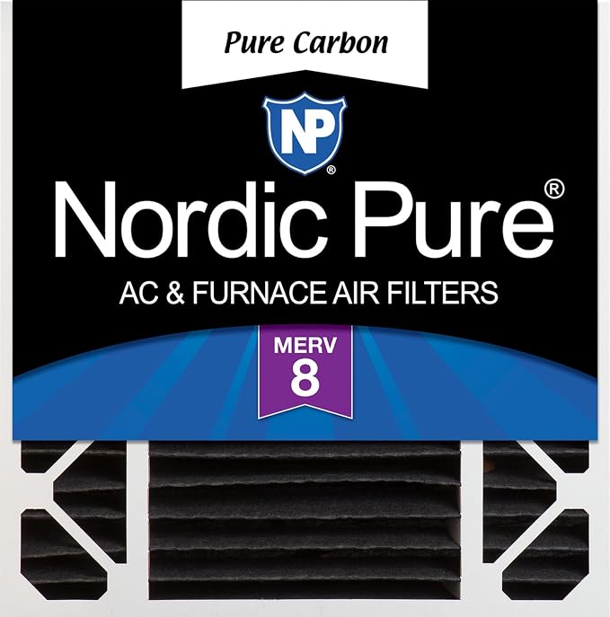 Nordic Pure 20x20x5 Honeywell/Lennox Replacement Odor Reduction Merv 8 Filter 1
