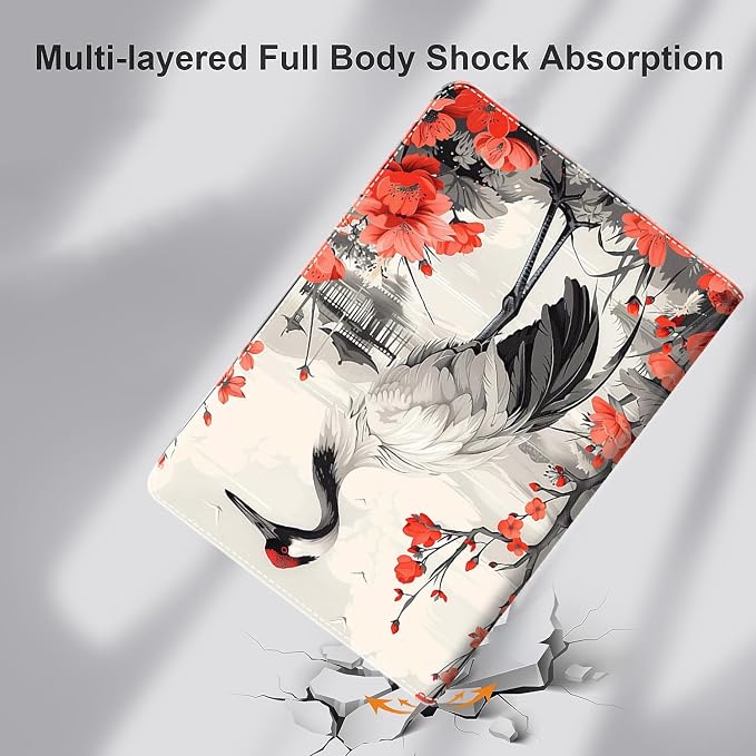 Case for iPad Air 11 Inch Case M2 2024 iPad Air 6th Gen Case/iPad Air 5th Gen 2022/Air 4th 2020 10.9 Inch Slim Stand Protective Smart Cover Fit iPad Air Retro Moth