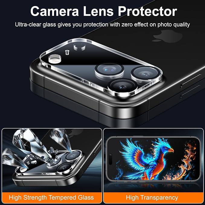 Esanik for iPhone 15 Pro Matte Glass Screen Protector [Auto-alignment] Anti-Glare &amp Anti-FingerprintAnti-ReflectionBubble Free Smooth as Silk 2 Pack 9H Glass Screen Cover
