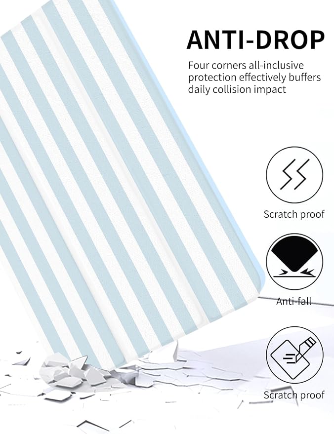 Case for iPad 9th/ 8th/ 7th Generation Case 10.2&amp10.5 Inch (2021/2020/2019 Release) Slim Lightweight Soft Trifold Back Cover with Pencil Holder &amp Auto Sleep/Wake CoverBeige Checkered