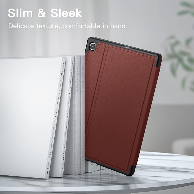 JETech Folio Case Cover for Samsung Galaxy Tab S6 Lite 10.4 Black | Multi-Angle Stand Cover S Pen Holder Slim Protective Cover Auto Wake/Sleep