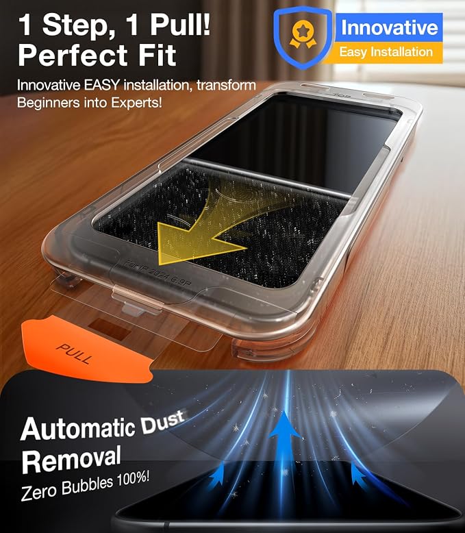 UltraGlass TOP 9H+ Armor for iPhone 15 Pro Max Screen Protector [NO.1 Military Grade Shatterproof] Screen Protector 15 Pro Max Tempered Glass [Longest Durable] Full Coverage 2 Pack