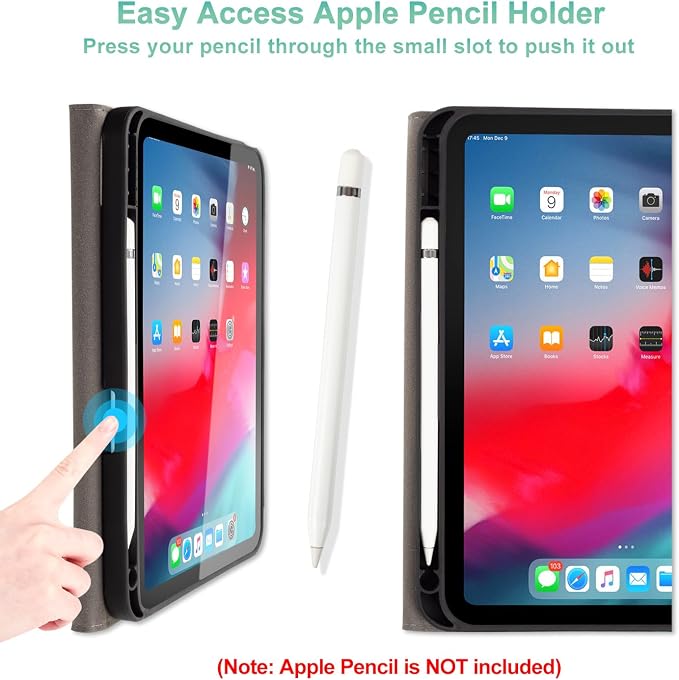 Lokigo Case for iPad (A16) 11th/10th Generation Aurora Forest | for iPad 11th-11 Inch/10th-10.9 Inch Stand Cover Pencil Holder/Hand Strap/Pocket Support Touch ID Auto Wake/Sleep