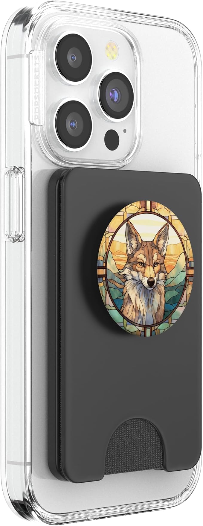 Coyote Stained Glass PopSockets Adhesive PopGrip