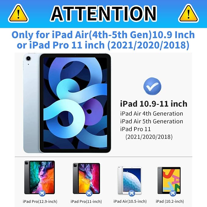Case for iPad (A16) 11th Generation 11 inch 2025/10th Generation 10.9 inch 2022 360 Degree Rotating Stand Protective Smart Cover with Auto Wake Sleep Case - Beautiful Colorful
