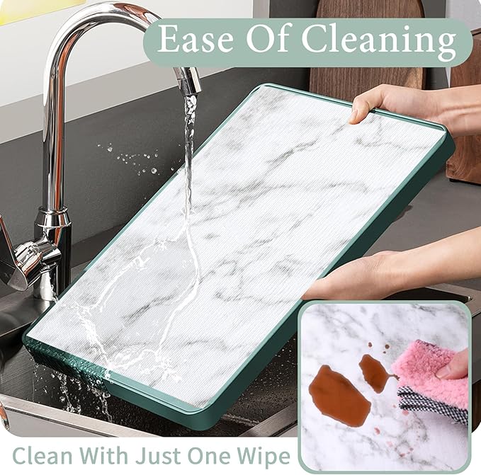 Drawer and Shelf Liner for Kitchen Cabinet: 23.6 in X 30 Ft Non Slip Waterproof Shelf Paper Non Adhesive Refrigerator Liners White Marble Easy Liners for Bathroom with Knife Tape Measure